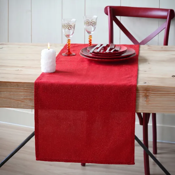 Runner da tavola (140 cm) Elegancia Rosso