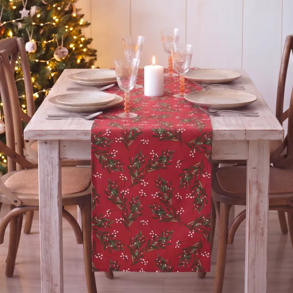 Runner da tavolo di Natale (50 x 150 cm) Christmas Rosso