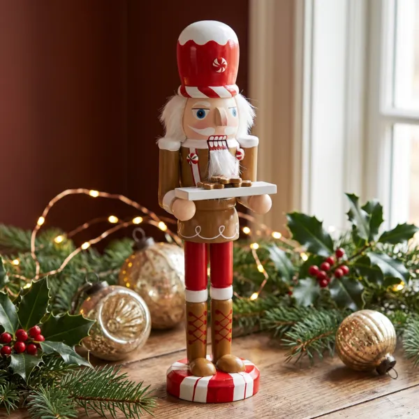 Soldat Casse-noisette en bois (H25 cm) Pain d'�pices