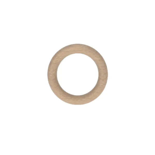 10er Set Holzringe (D28 mm) Nils Beige Lackiert