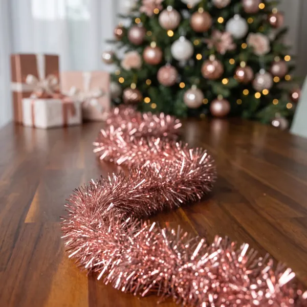 Juleguirlande (D7,50 cm) Alpine XL Funklende Rosa
