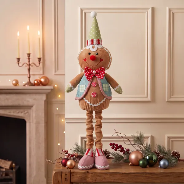 Pan de jengibre de pie (H65 cm) Johnny el Payaso Multicolor