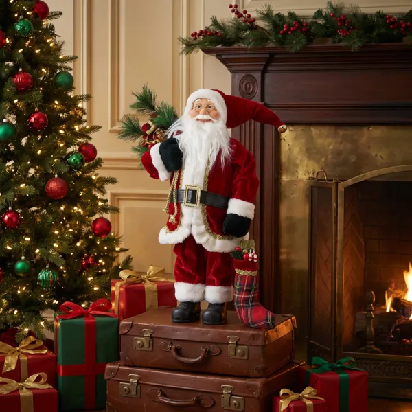 Traditionel Julemandsdekoration (H45 cm) Santa Claus