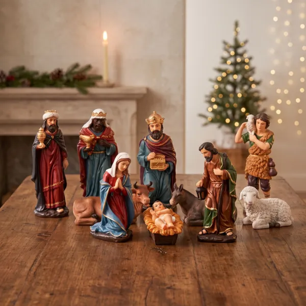 Les 10 santons (Hauteur 38 cm) de Maël