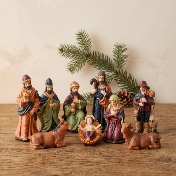 Les 9 santons (Hauteur 10 cm) d'Antoine