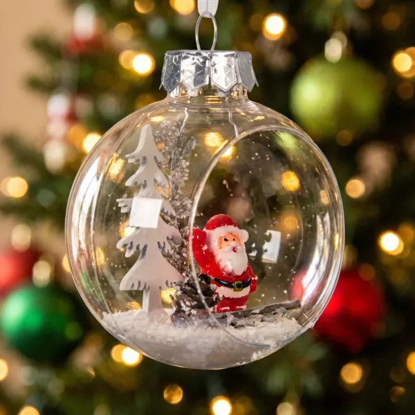 Transparente Weihnachstkugeln