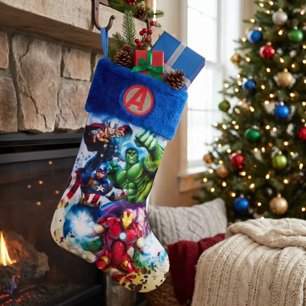 Disney Julesok (H30 cm) Avengers Grøn