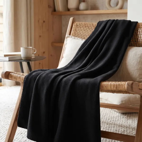 Manta polar (150 cm) Carlton Negro