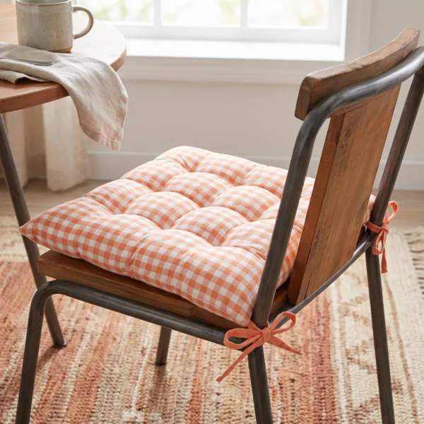 Coussin de chaise carr� coton (40 x 40 cm) Bardot Orange