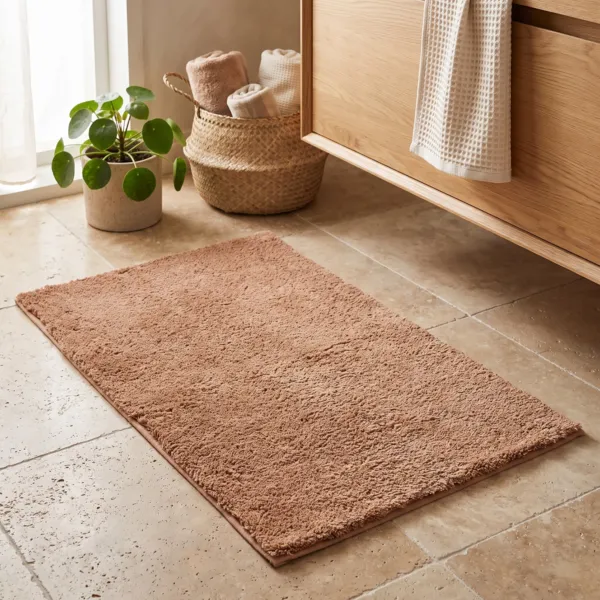 Badteppich Mikrofaser weich (50 x 80 cm) Season Color Karamell