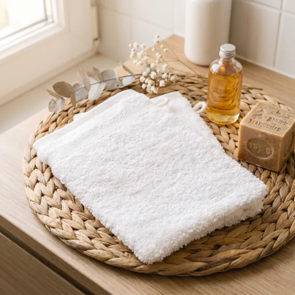 2er Set Waschlappen Baumwolle (15 x 21 cm) Timeless Wei�