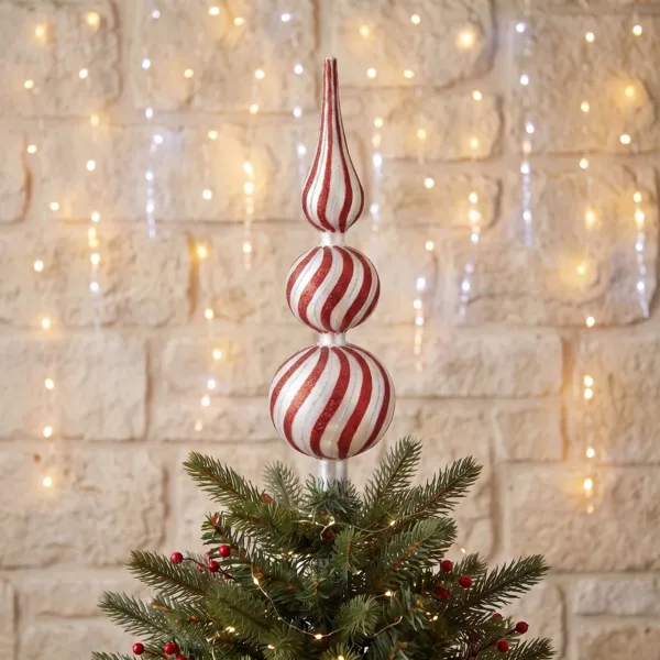 Cimier de sapin en verre Aur�a Rouge