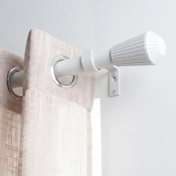 Kit de barra extensible (L120 - 210 cm / D19 mm) Pisa Blanco mate