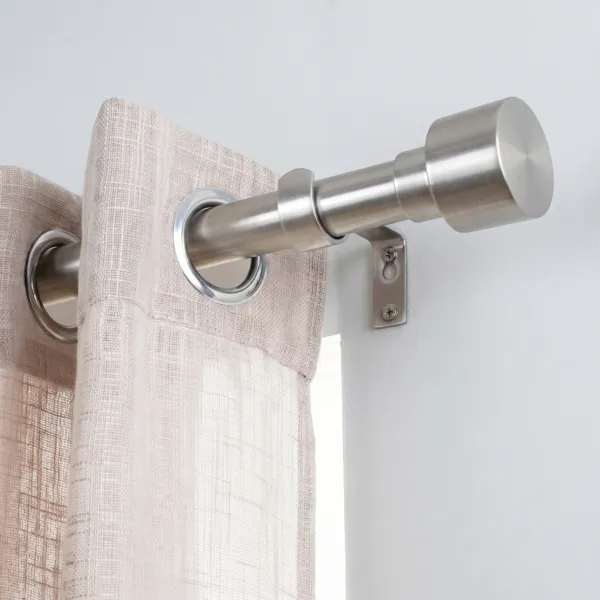 Kit de barra extensible (L120 - L210 cm / D19 mm) Palermo Plata