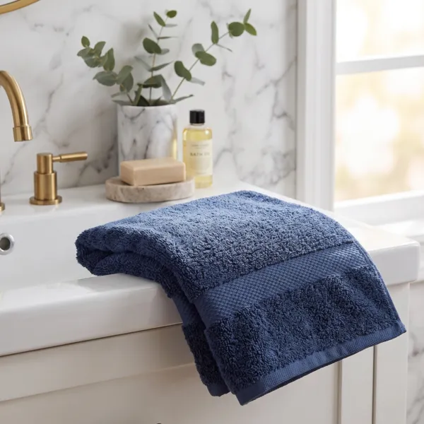 Handtuch Baumwolle (30 x 50 cm) Timeless Marineblau