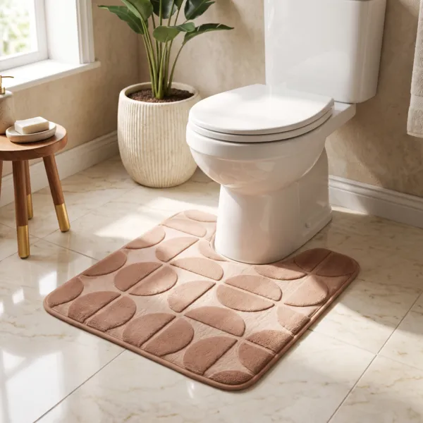 Toiletmat met memory foam (45 x 50 cm) Motivo Cappuccino
