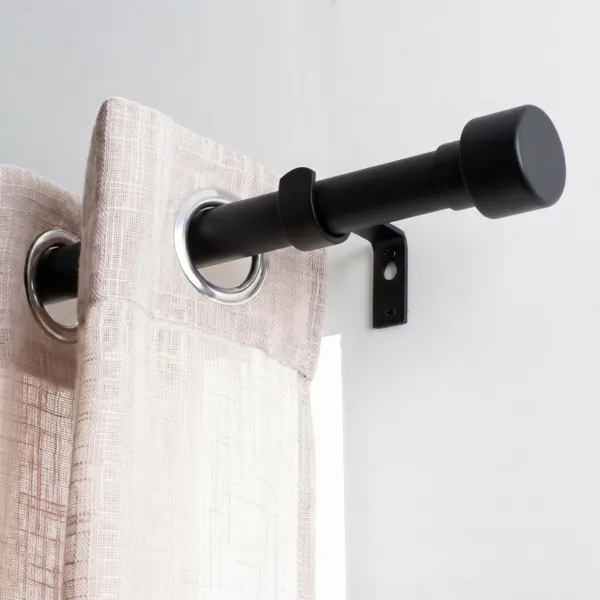 Kit de barra extensible (L120 - 210 cm / D19 mm) Palermo Negro mate