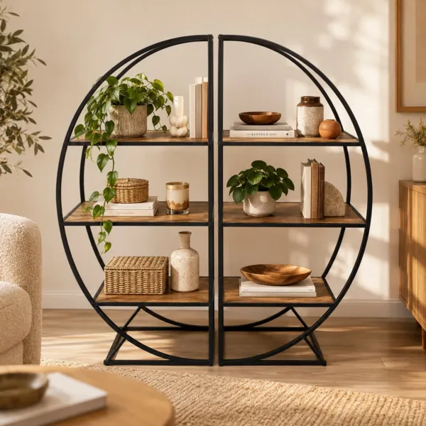 Set aus 2 Metallregalen (103 x 120 cm) Joana Schwarz