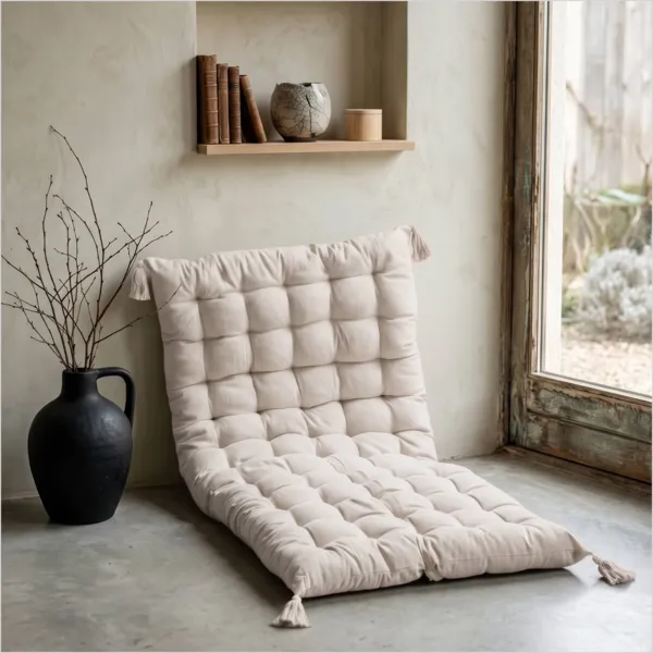 Materassino da pavimento (L120 cm) Pixel Beige-grigio