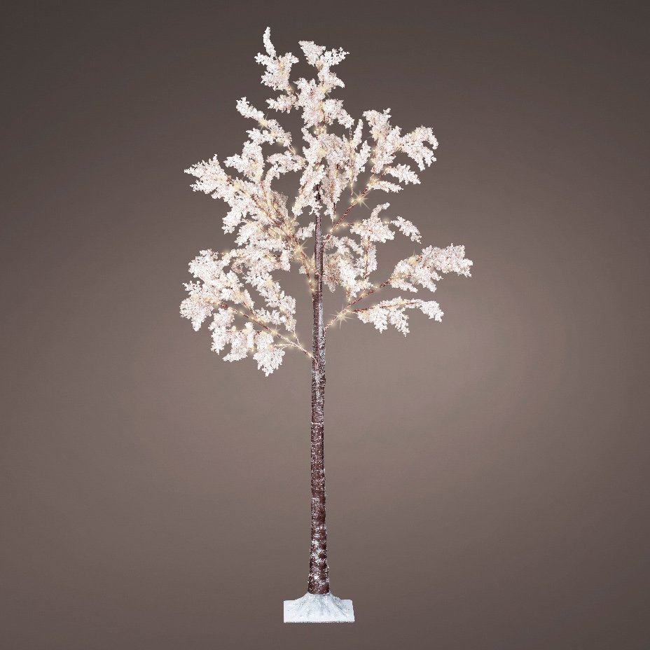 Arbre lumineux Melvyn grand format H210 cm Blanc chaud - Sapin et arbre  artificiel - Eminza