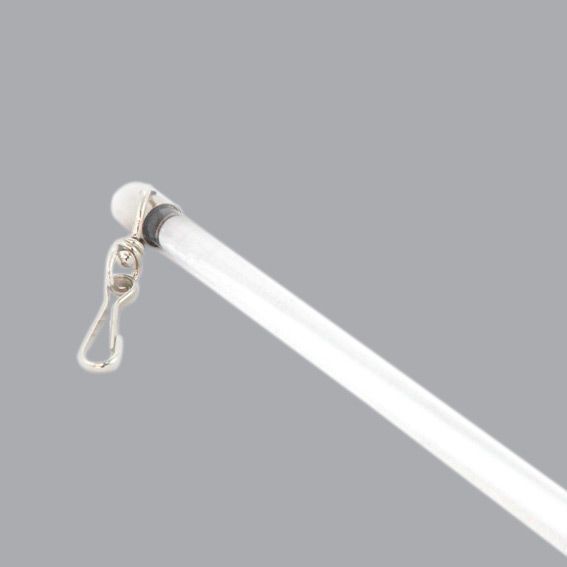 Set completo bastone tenda regolabile (L120 - L210 cm / D19 mm) Basic  Bianco e oro - Accessori, bastoni tenda - Eminza
