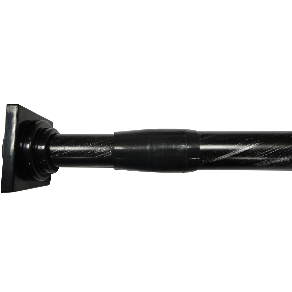Barre autobloquante (L200 cm) Carré Noir - Accessoire et tringle rideau -  Eminza