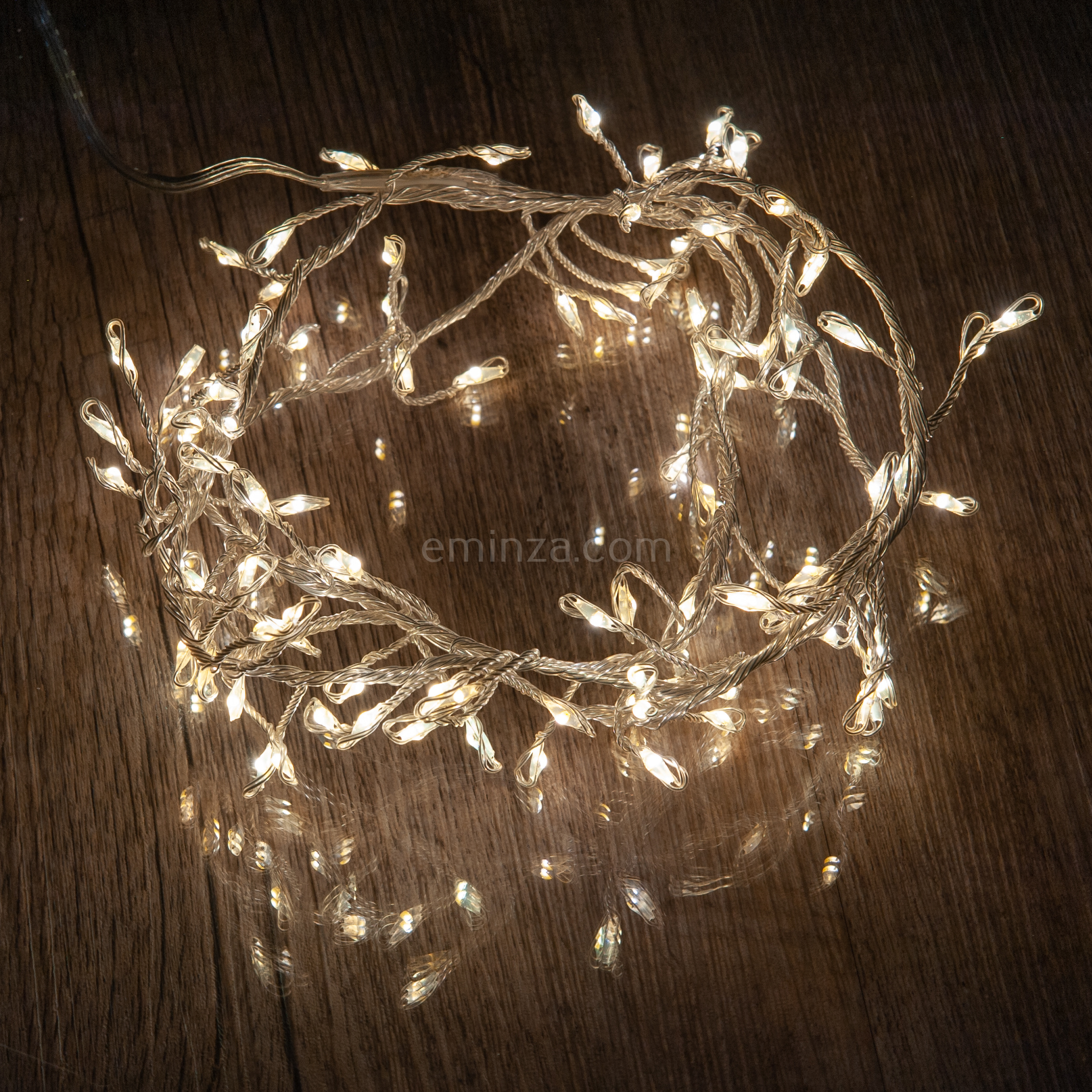 Guirlande lumineuse Durawise à piles 1,70 m Blanc chaud 24 LED CN -  Décoration lumineuse - Eminza