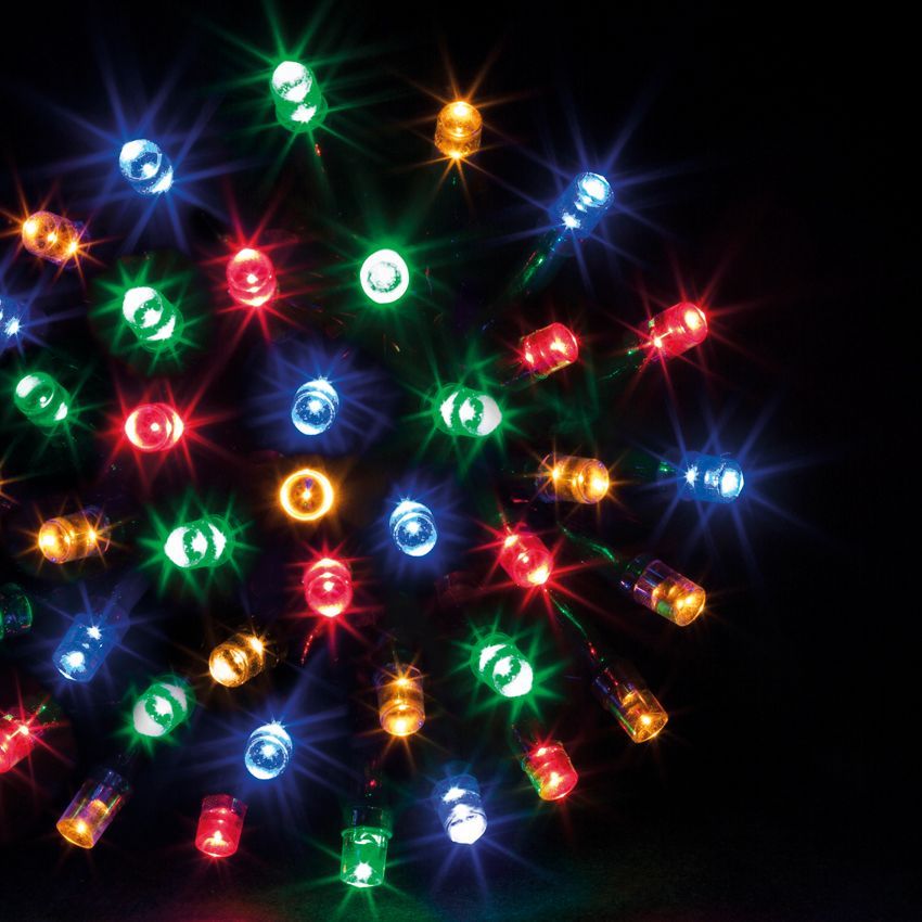 Guirlande Lumineuse Intérieure et Extérieure 30 m 300 LED Rouge et Vert et  8 jeux de lumière