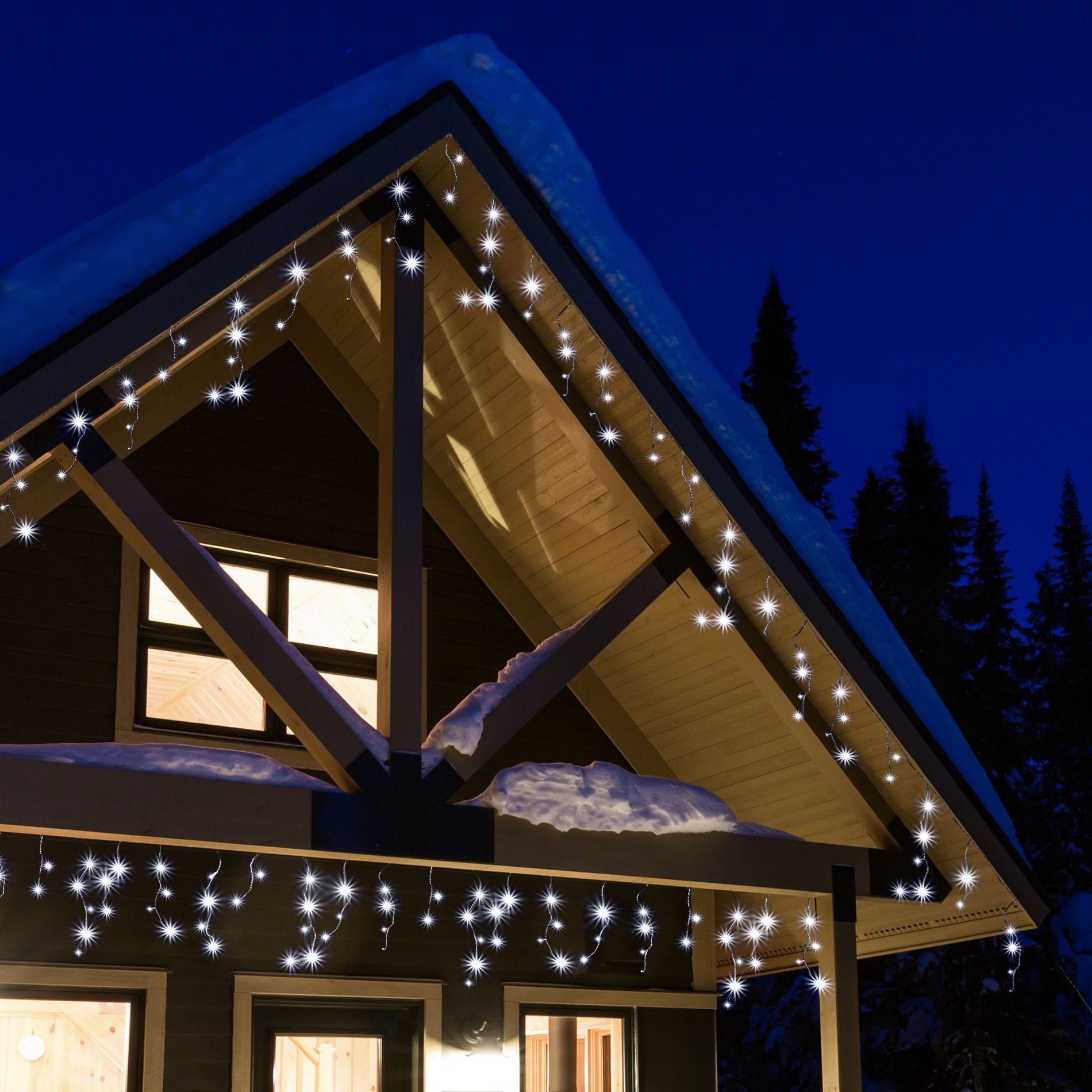 Guirlande lumineuse LED extérieure de Noël 35m 480 LED blanc pur