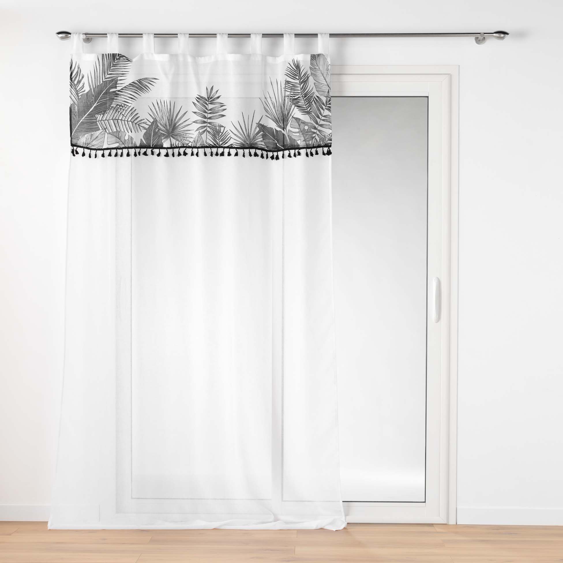 Visillo corto para ventana (60 x 90 cm) Candice Blanco - Cortina/Visillo/  Estor - Eminza