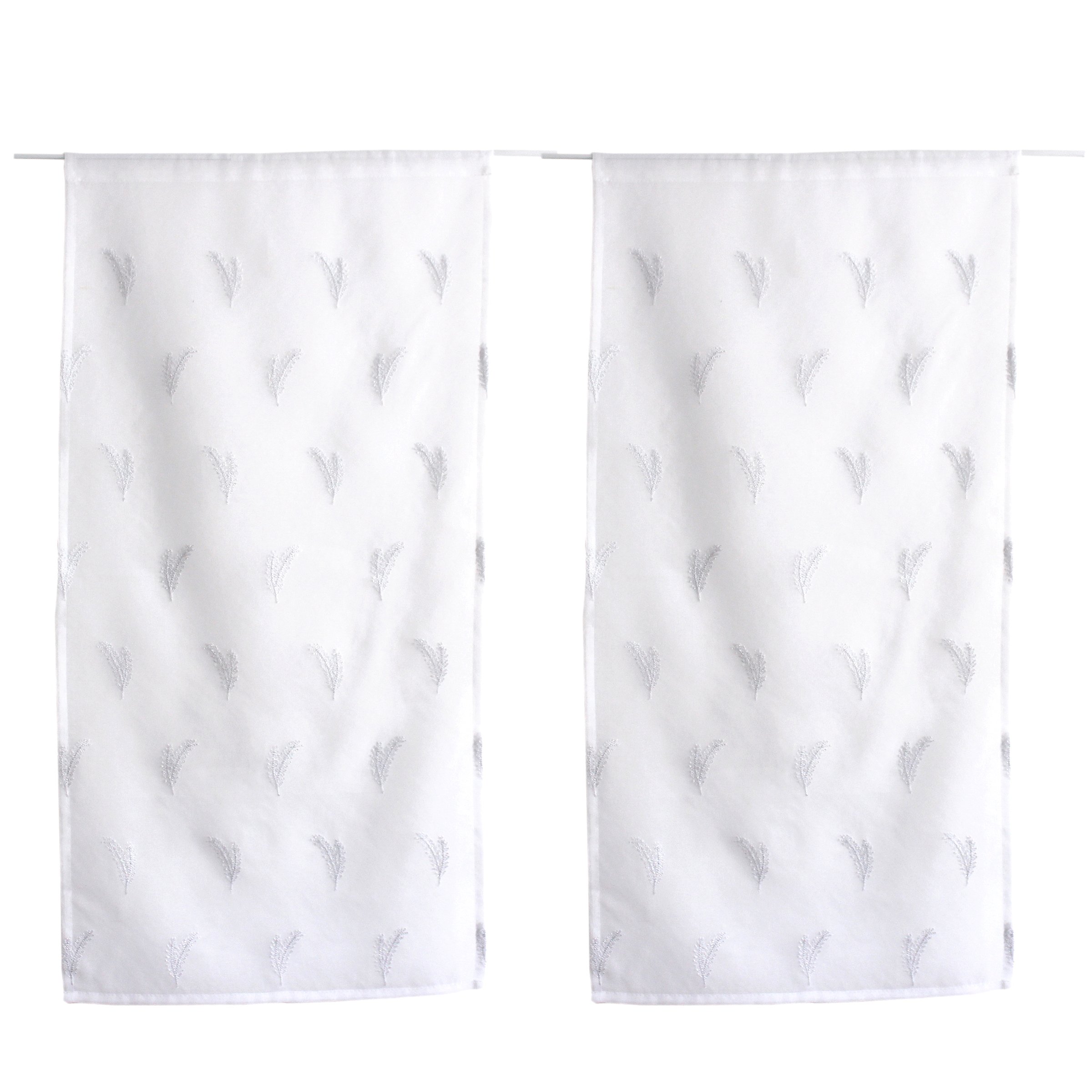 Paire De Voilages Castille Rouge - Dimensions 60x90 Cm Chacun, Tissu Uni, Marque Paris Prix