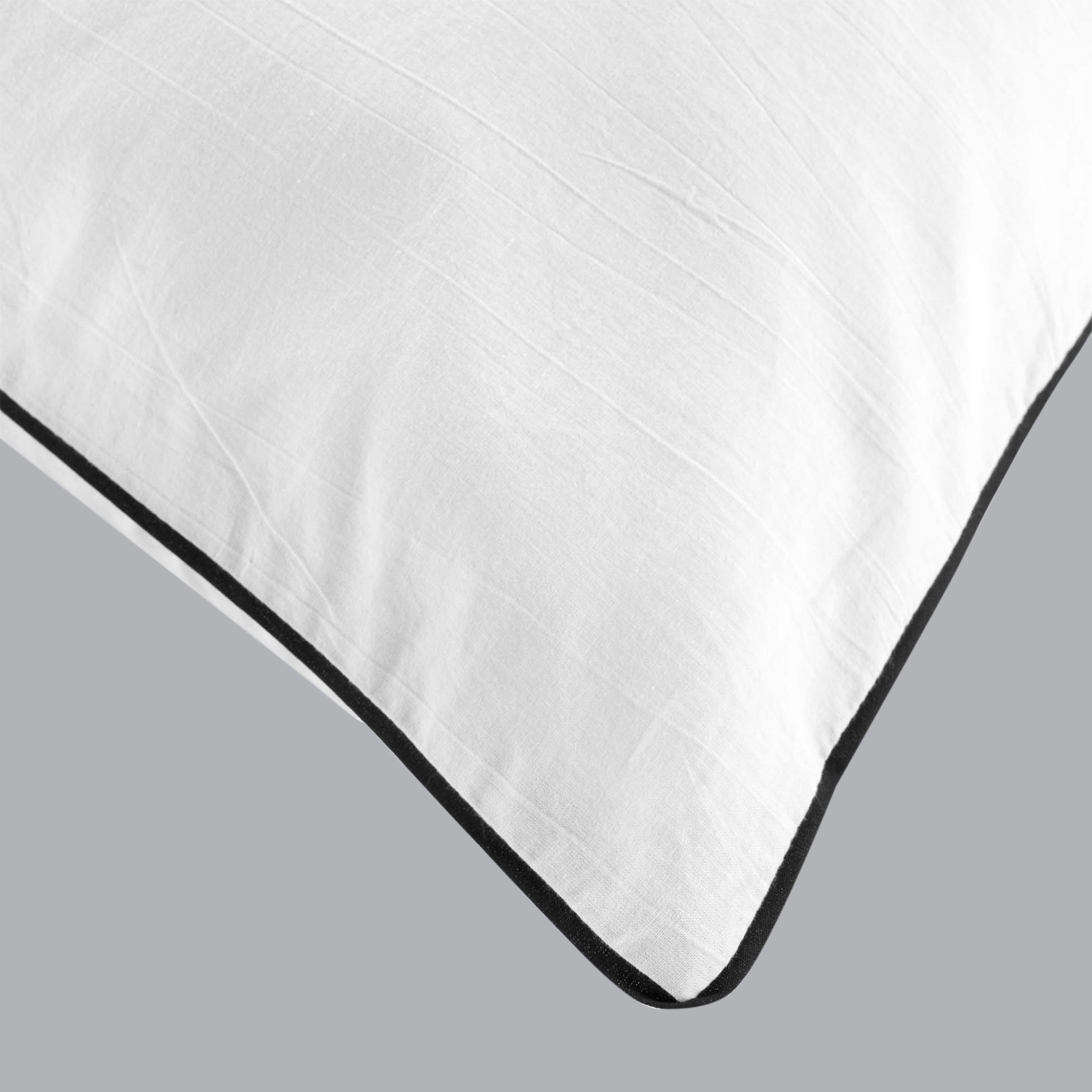 Parure de lit uni en coton blanc 260x240, Greenweez