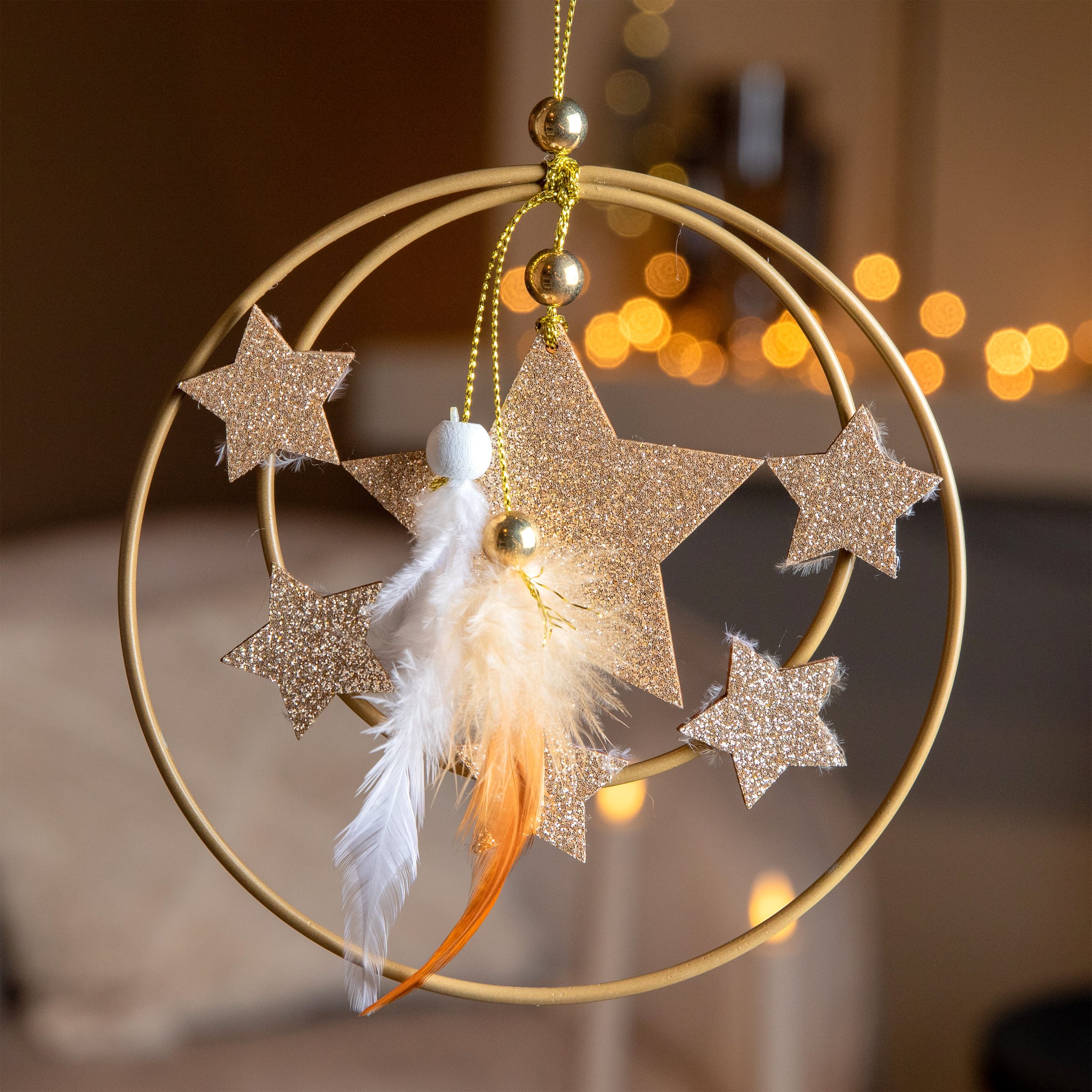 24 étoiles De Noël à Suspendre - Ornements Scintillants Rouge, Diamètre ~5 Cm - Pour Sapin, Cheminée, Fenêtre, Guirlande