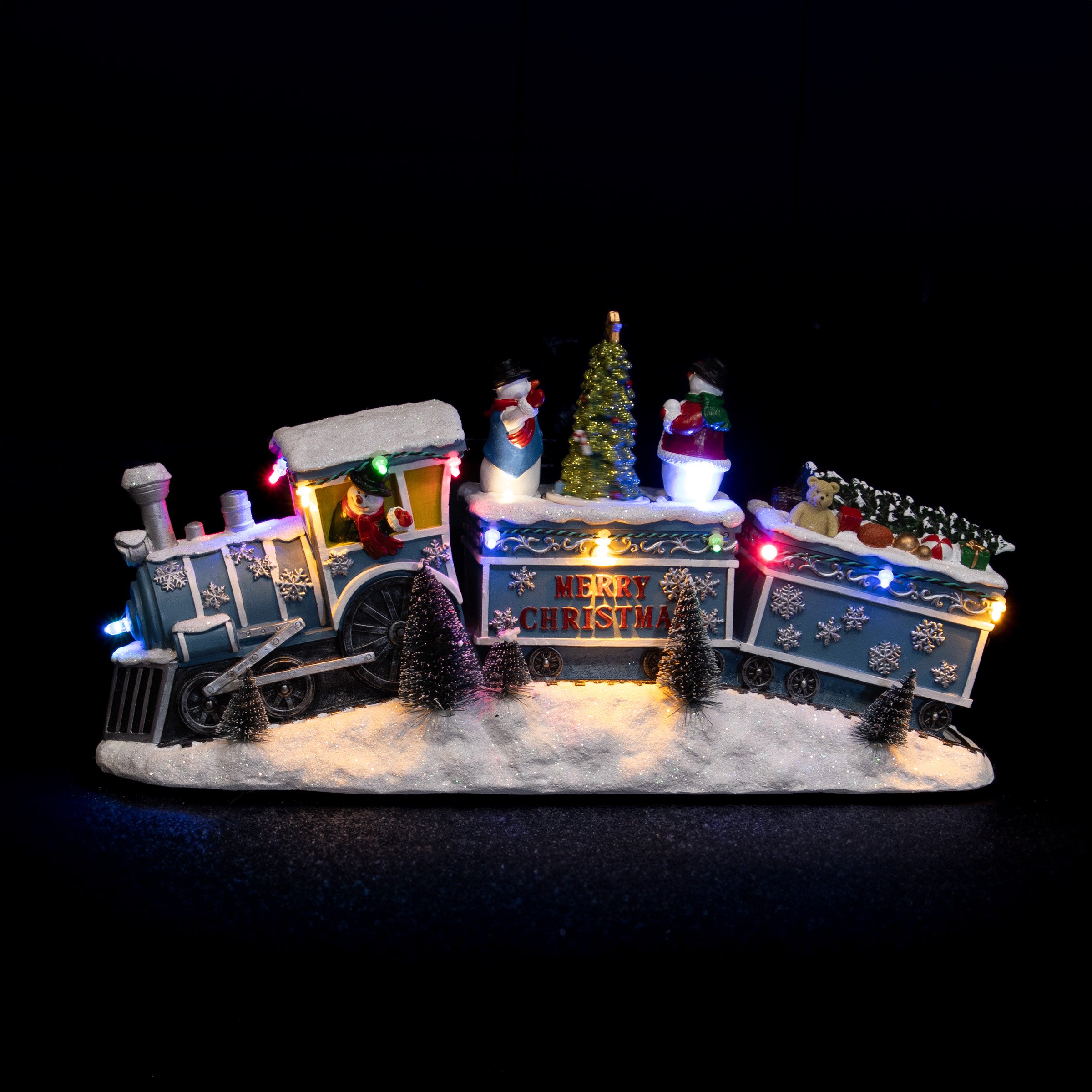 Maison De Village De Noël Illuminée LED - Miniature Décorative Tour D'horloge - Décoration Intérieure Féerique