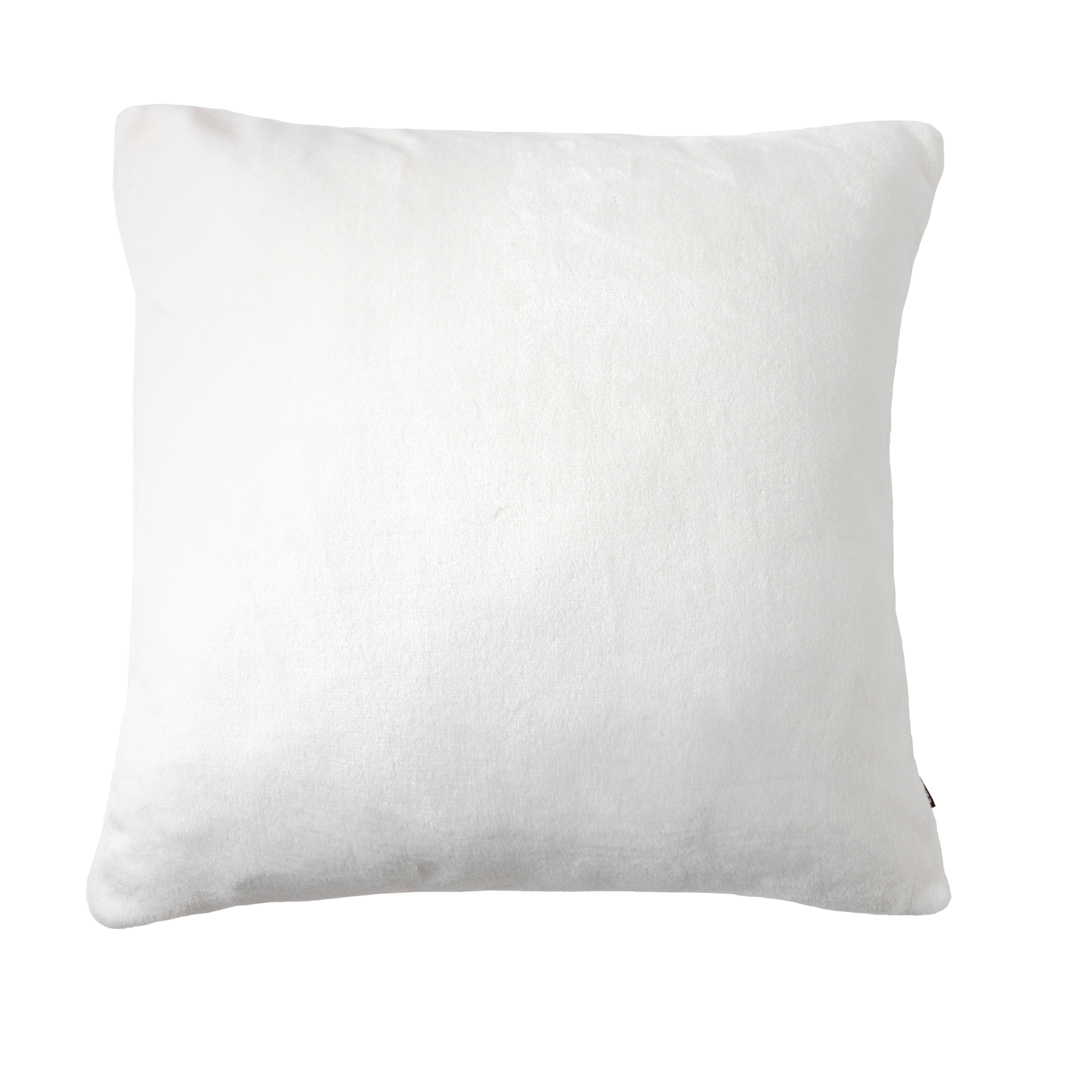 Housse De Coussin Carr e Flanelle 60 X 60 Cm Didou Blanche D co 
