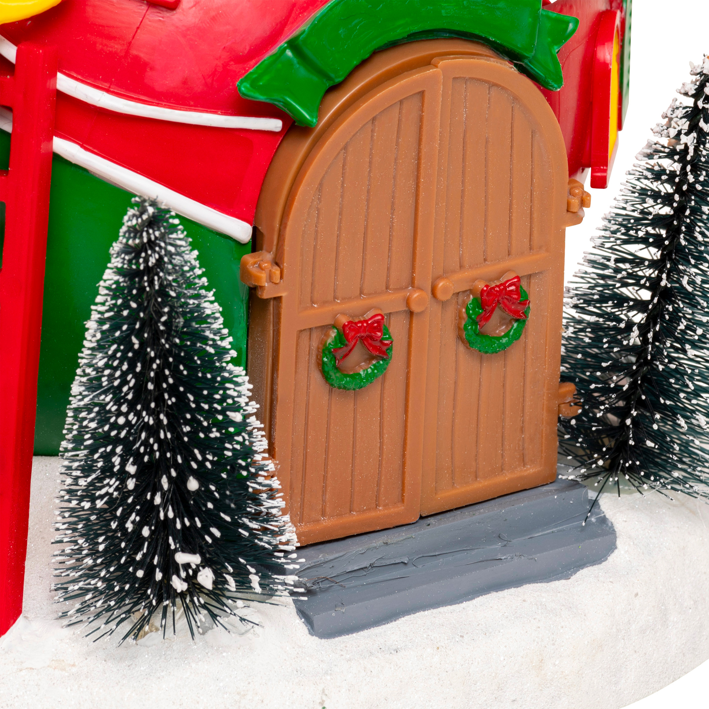 Village de Noël lumineux et musical Grand Carrousel animé