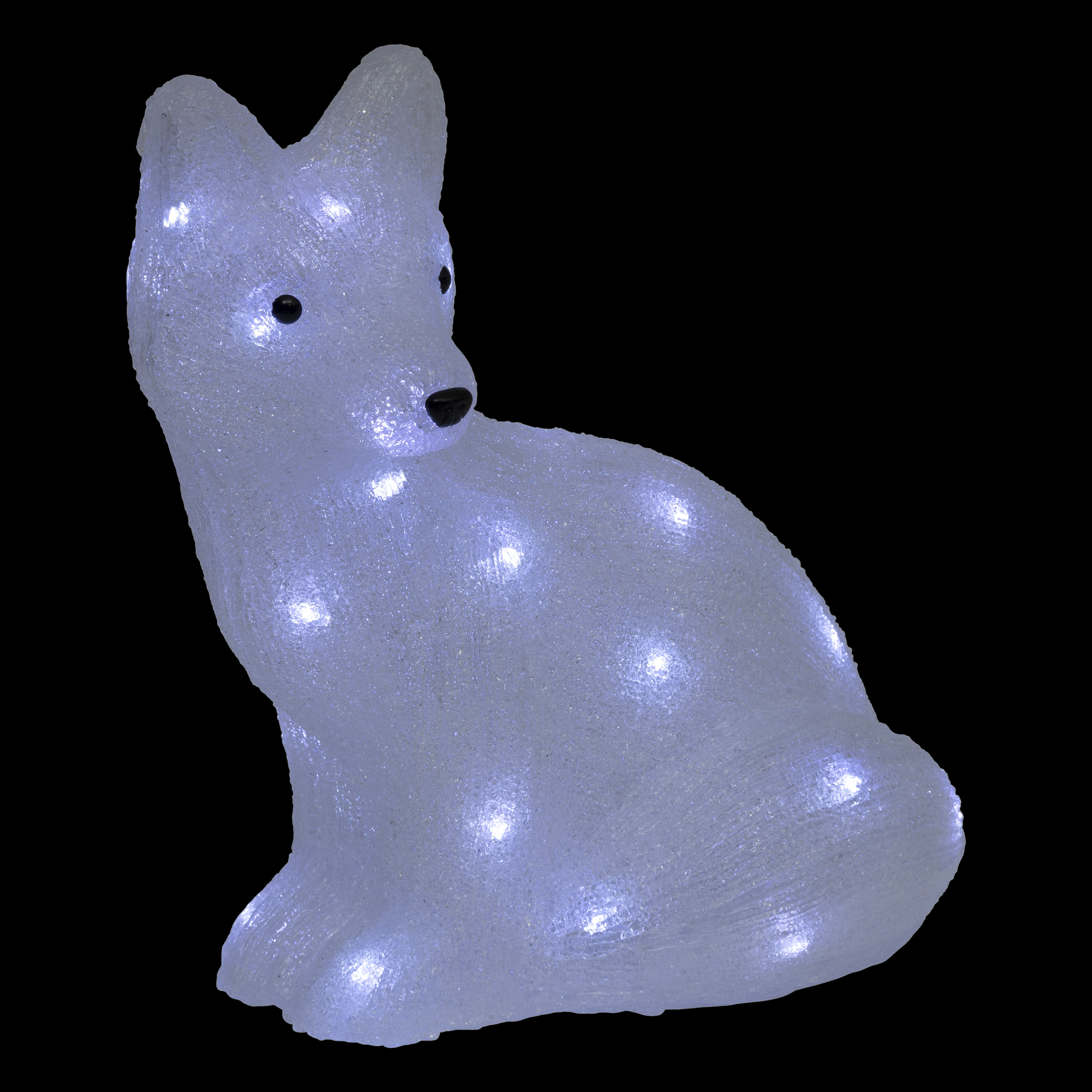 Zorro luminoso 40 LED (H39 cm) Yuki Blanco frÃo